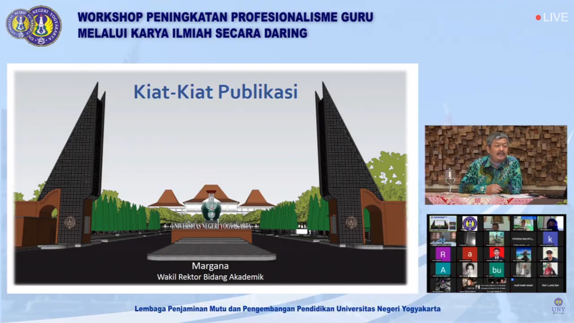 WORKSHOP PENINGKATAN PROFESIONALISME GURU MELALUI KARYA ILMIAH SECARA ...